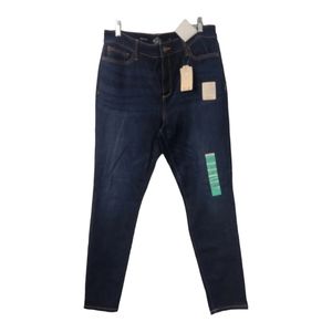 St johns bay skinny mid rise blue jeans 14